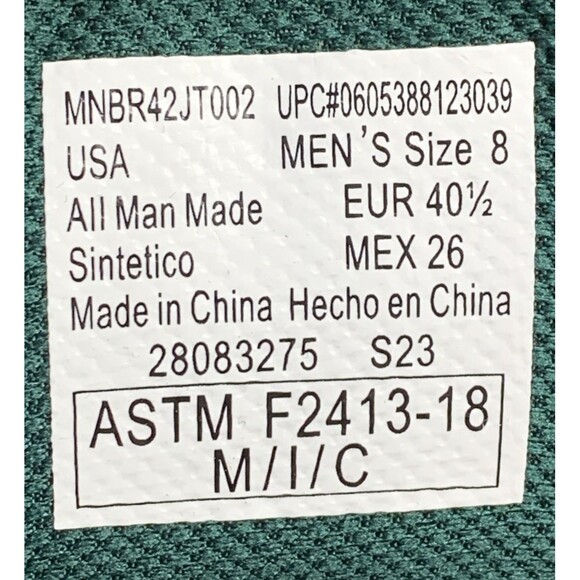 Brahma Steel Toe Oil Resistant Black Work Boots Size 8 ASTM F2413-18 main image 6